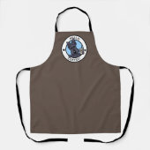 KiniArt Scotti Terrier Coffee All-Over Print Apron Schort (Voorkant)
