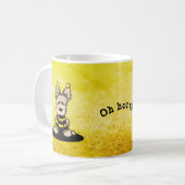 KiniArt Scottie Dog Bee Coffee Mok (Voorkant links)