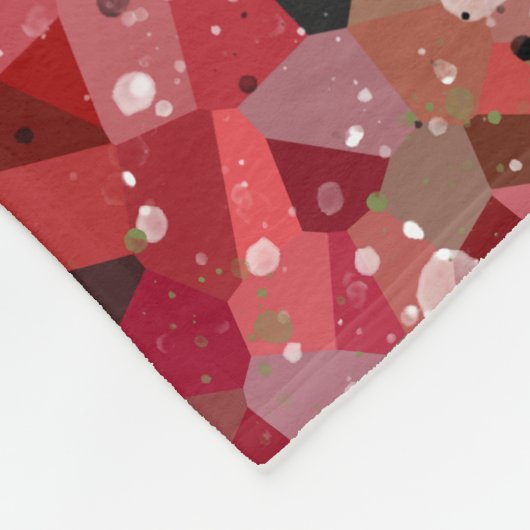 KiniArt Scottie Red Abstract Fleece Deken (Hoek)