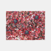 KiniArt Scottie Red Abstract Fleece Deken (Voorkant (Horizontaal))