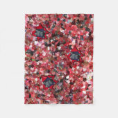 KiniArt Scottie Red Abstract Fleece Deken (Voorkant)