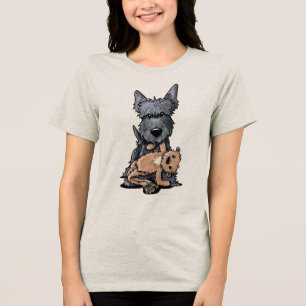 KiniArt Scottie T en Sassy Big Tri-Blend Shirt