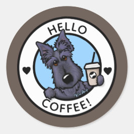 KiniArt Scottish Terrier Coffee Stickers