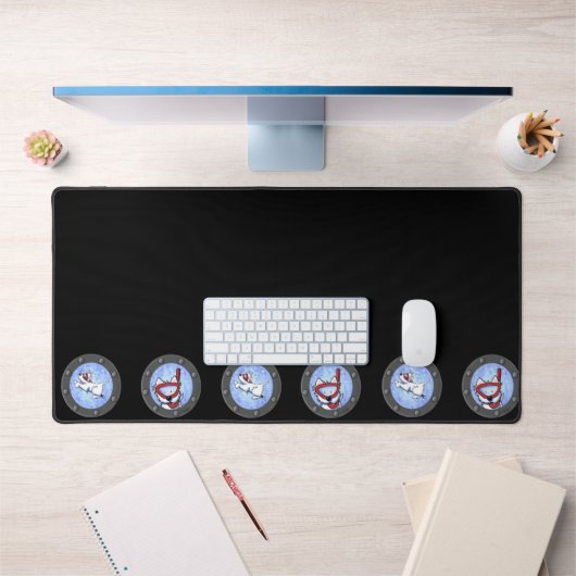 KiniArt Scuba Westies Porthole Desk Mat (Kantoor 1)