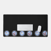 KiniArt Scuba Westies Porthole Desk Mat (Keyboard & Muis)