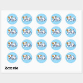 KiniArt Sealyham Terriers Ronde Sticker (Vel)