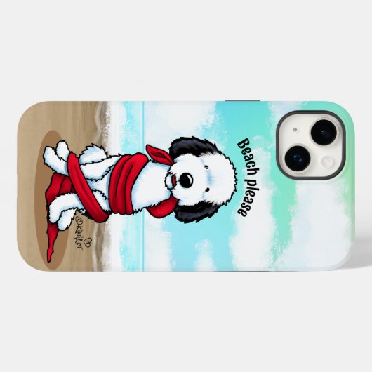 KiniArt Sheepadoodle Case-Mate iPhone Case (Achterkant (horizontaal))