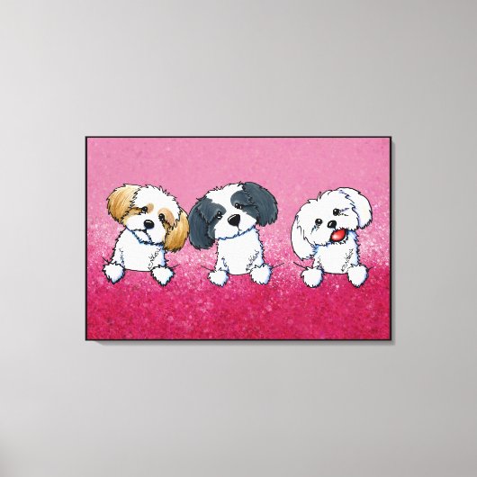 KiniArt Shih Tzu Canvas Afdruk (Voorkant)