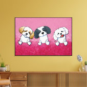 KiniArt Shih Tzu Canvas Afdruk (Insitu (Woonkamer))
