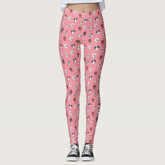 KiniArt Shih Tzu Dogs Leggings (Voorkant)