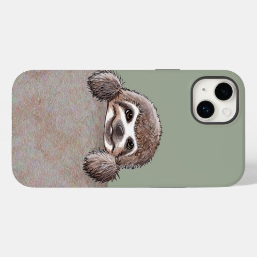 KiniArt Sloth Case-Mate iPhone Case (Achterkant (horizontaal))