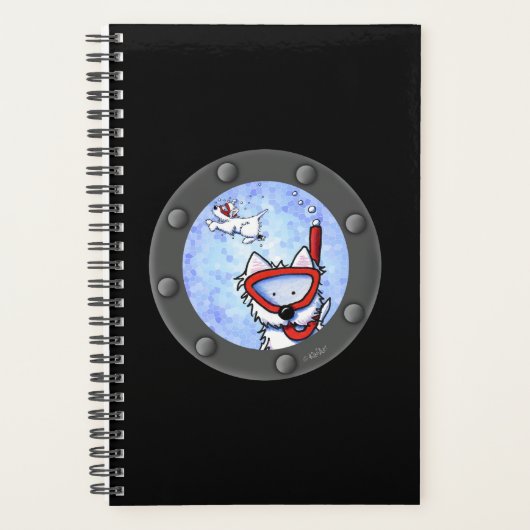 KiniArt Snorkel Westie Porthole Planner (Voorkant)