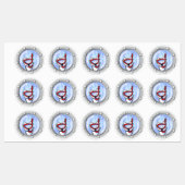 KiniArt Snorkel Westie Porthole Waterdicht Labels (Vel)