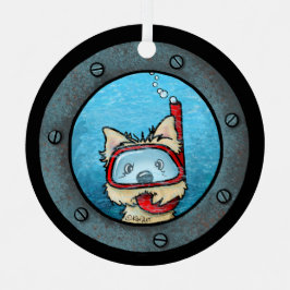 KiniArt Snorkelen Cairn Metalen Ornament