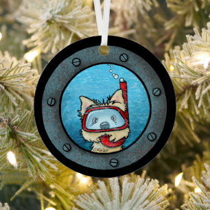 KiniArt Snorkelen Cairn Metalen Ornament