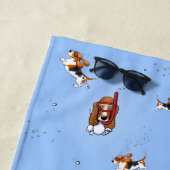 KiniArt Snorkeling Basset Strandlaken (In situ)