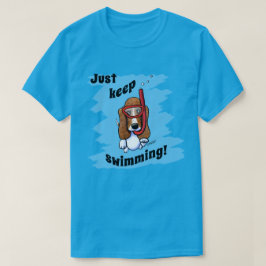 KiniArt Snorkeling Basset T-shirt
