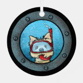 KiniArt Snorkeling Cairn Metal Ornament (Achterkant)