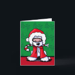 KiniArt Snorkle Westie-kerstKaarten Feestdagen Kaart<br><div class="desc">KiniArt snorkel Westie-kerstkaart van de moderne PUP-kunstenaar Kim Niles. © KiniArt™ - Alle rechten voorbehouden.</div>