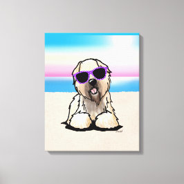 KiniArt Soft Coated Wheaten Terrier Canvas Afdruk