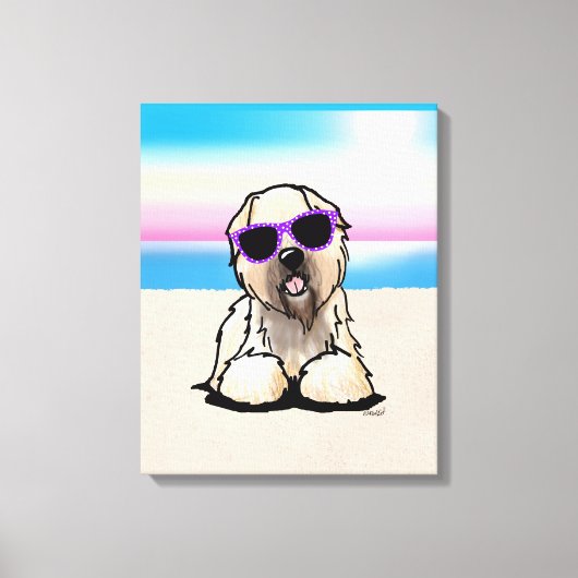 KiniArt Soft Coated Wheaten Terrier Canvas Afdruk (Voorkant)