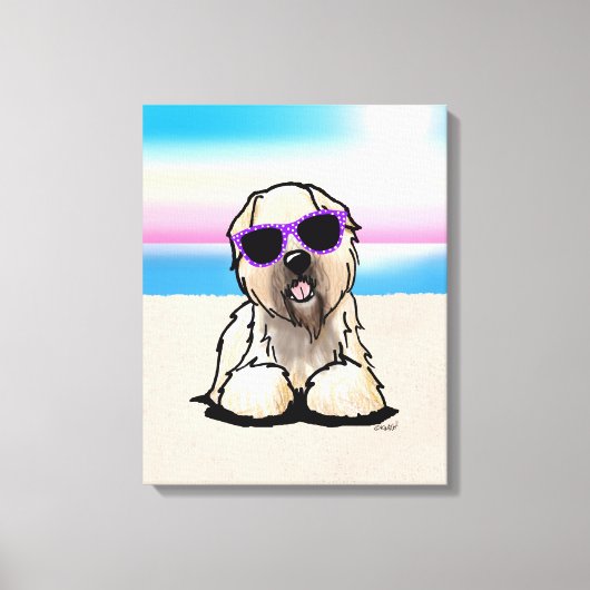 KiniArt Soft Coated Wheaten Terrier Canvas Afdruk (Voorkant)