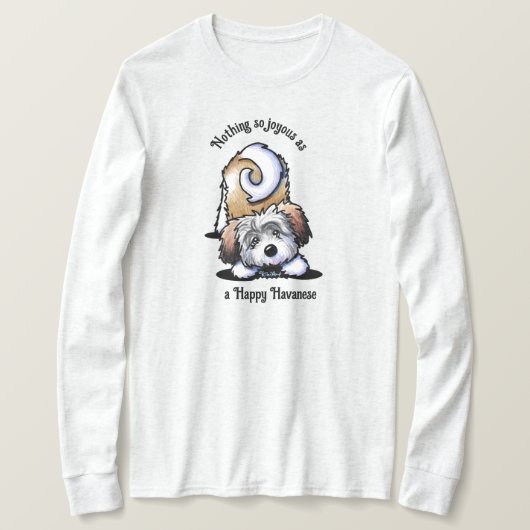 KiniArt Speels Havanees T-shirt (Design voorkant)