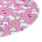 KiniArt Speelse Westies Snijplank (Hoek)