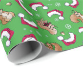 KiniArt Squirrel kerstcadeautje Cadeaupapier (Rol Hoek)