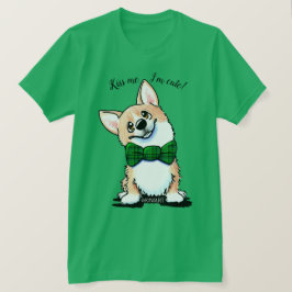 KiniArt St. Patrick's Day Corgi T-shirt