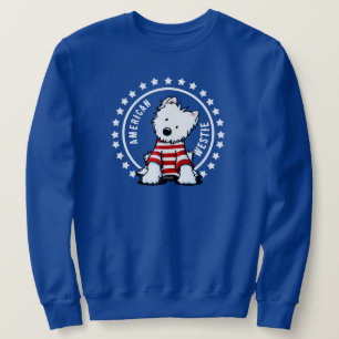 KiniArt Stars en Stripes Westie Sweatshirt