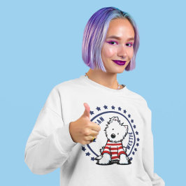 KiniArt Stars en Stripes Westie Sweatshirt