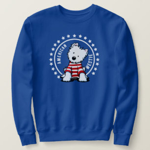KiniArt Stars en Stripes Westie Sweatshirt