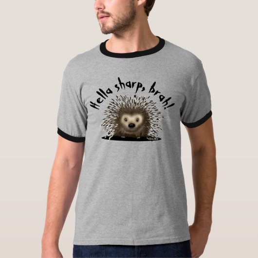 KiniArt Stekelvarken T-shirt (Voorkant)