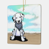 KiniArt Strand Dalmatiër Keramisch Ornament (Links)