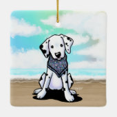 KiniArt Strand Dalmatiër Keramisch Ornament (Achterkant)