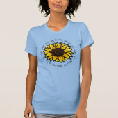 KiniArt Sunflower T-Shirt (Voorkant)