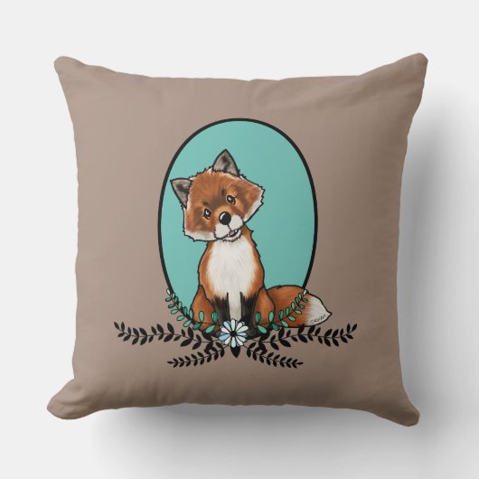 KiniArt Sweet Fox Kussen (Voorkant)