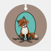 KiniArt Sweet Fox Metalen Ornament (Achterkant)