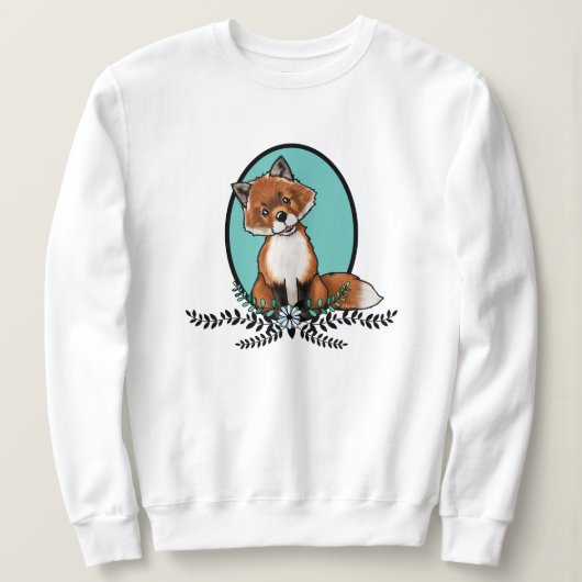 KiniArt Sweet Fox T-Shirt Sweatshirt (Design voorkant)