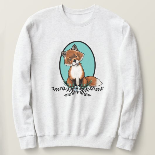 KiniArt Sweet Fox T-Shirt Sweatshirt (Design voorkant)