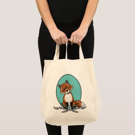 KiniArt Sweet Fox Tote Bag (Voorkant (product))