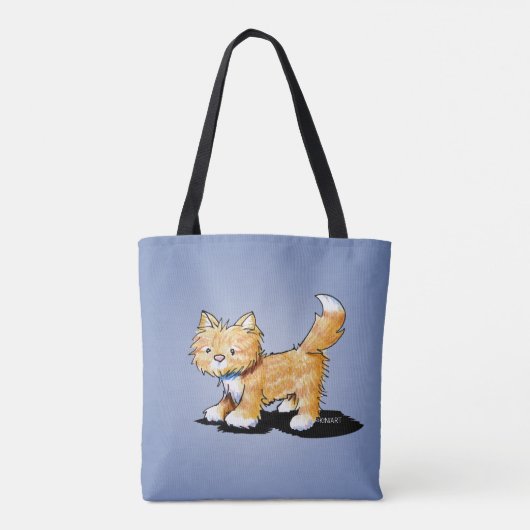 KiniArt Tabby Kitty Cat Tote Bag (Achterkant)