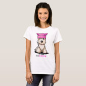 KiniArt Terrier Pink Pet T-shirt (Voorkant volledig)