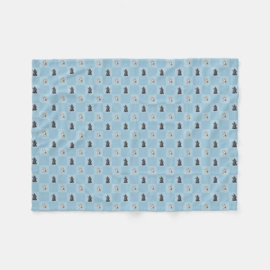 KiniArt Terriers KiniArt Fleece Blanket (Voorkant (Horizontaal))