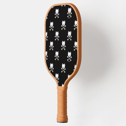 KiniArt Torrid Westie Crossbones Pickleball Paddle (Links)