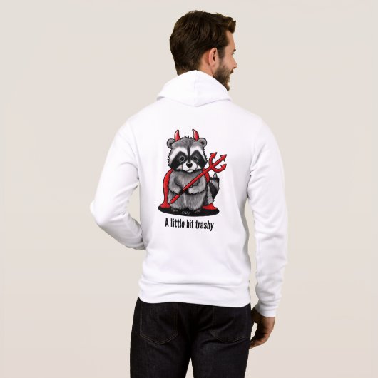 KiniArt Trash Panda Raccoon Hoodie (Achterkant volledig)