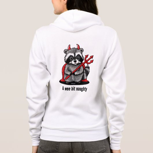 KiniArt Trash Panda Raccoon Hoodie (Achterkant)