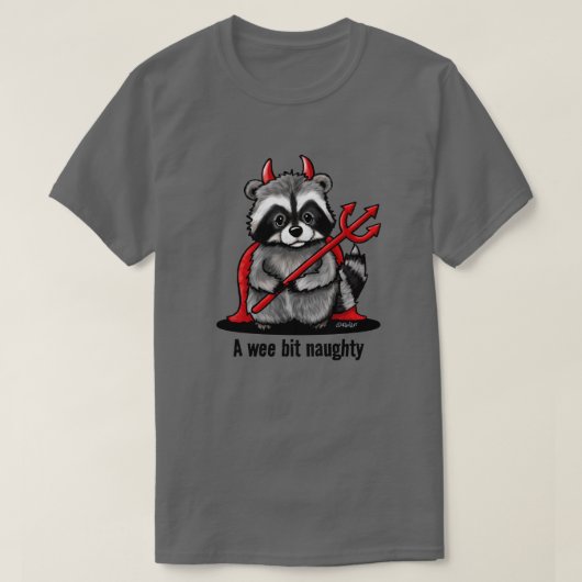 KiniArt Trash Panda Raccoon T-shirt (Design voorkant)