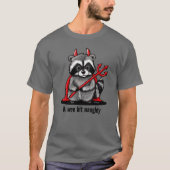 KiniArt Trash Panda Raccoon T-shirt (Voorkant)